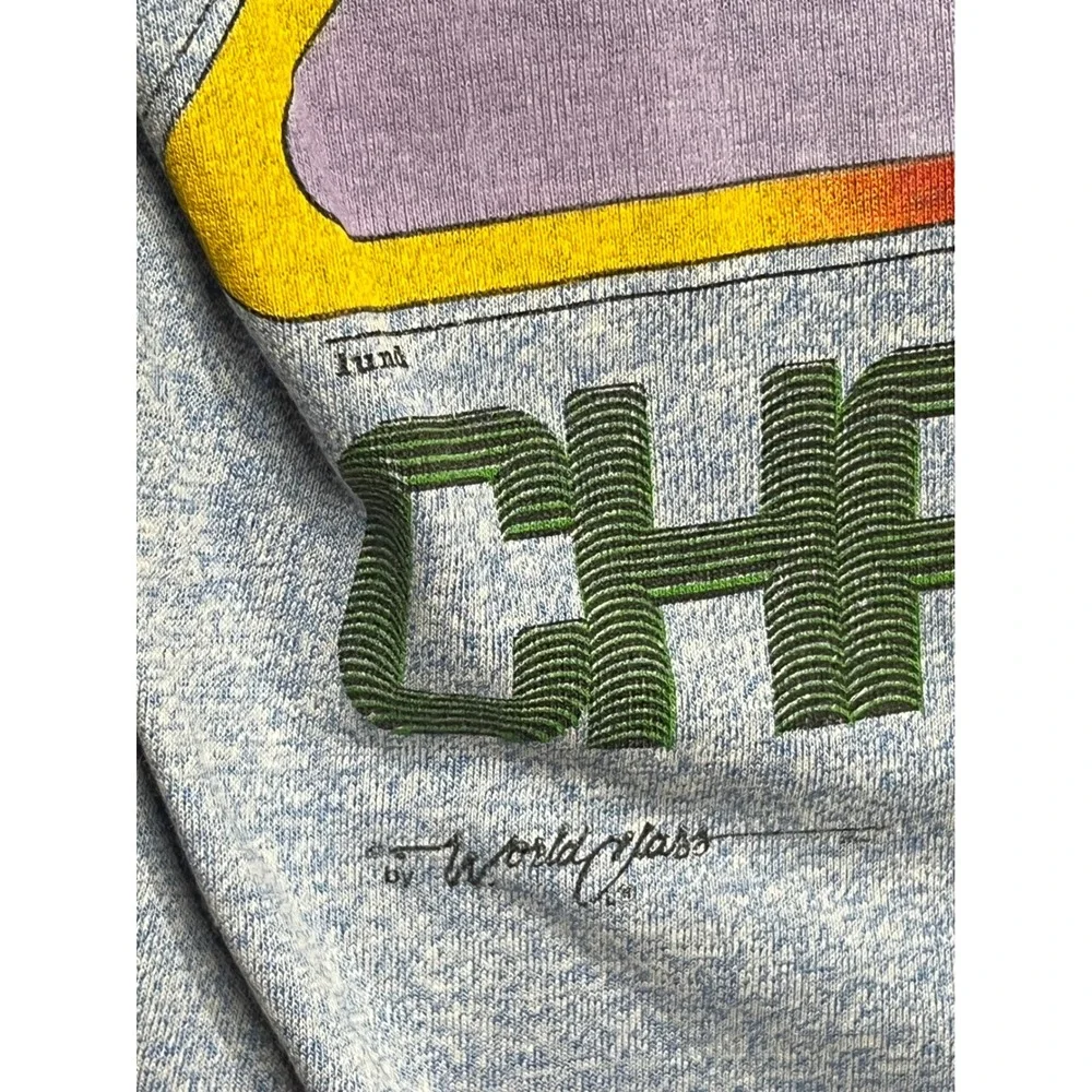 Vintage 1984 Screen Stars NASA Space Shuttle Challenger STS-13 41-C Ringer Tee L - Picture 5 of 9